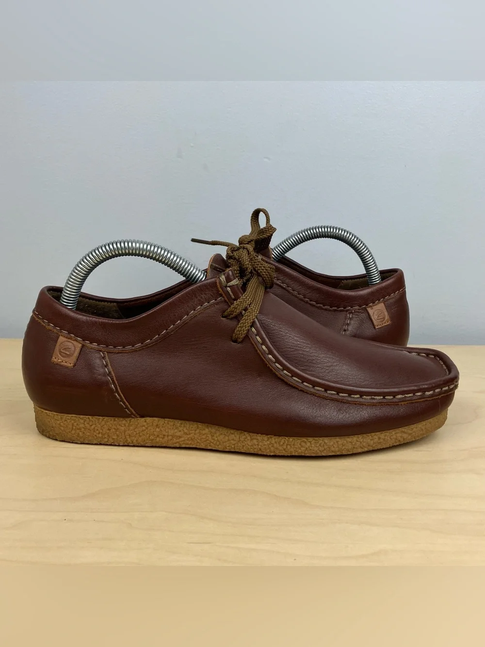 Clarks Men’s Size 7.0 M Shacre II Run Brown Leather Chukka Wallabee Oxfords